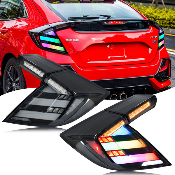 How to install the RGB tail lights on a Honda Civic Hatchback