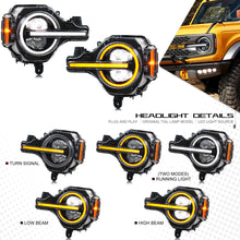 Cargar imagen en el visor de la galería, inginuity time LED Headlights for Ford Bronco 2020-2023 Start up Animation Sequential Indicator Front Lamps Assembly