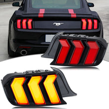 Load image into Gallery viewer, inginuity time LED 2023+ Tail Lights for Ford Mustang 2015-2022 6th GEN 5 Modes Start-up Animation Sequential Signal Rear Lamps Assembly