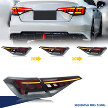 Load image into Gallery viewer, inginuity time LED Tail Lights for Honda Civic 2022-2026 11th Gen Start-up Animation Sequential Turn Signal Black Rear Lamps Assembly
