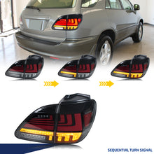 Load image into Gallery viewer, inginuity time LED Tail Lights for Lexus RX300 1997-2002 Start-up Animation Sequential Turn Signal Rear Lamps Assembly
