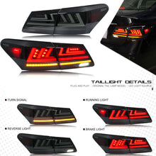 Load image into Gallery viewer, inginuity time LED Tail Lights For Lexus ES350 ES300H 2007-2012 With Sequential Indicator Rear Lamp Assembly