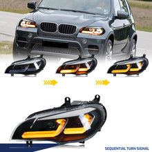 Load image into Gallery viewer, inginuity time LED Headlights for BMW X5 E70 2007-2013 Full LED Start-up Animation Sequential Turn Signal Front Lamps Assembly