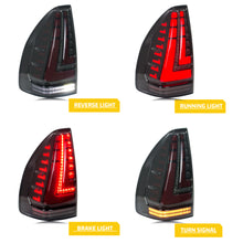 画像をギャラリービューアに読み込む, inginuity time LED Tail Lights for Lexus GX470 2002-2009 Start-up Animation Sequential Turn Signal Rear Lamps Assembly