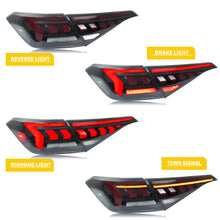 Load image into Gallery viewer, inginuity time LED Tail Lights for Honda Civic 2022-2026 11th Gen Start-up Animation Sequential Turn Signal Black Rear Lamps Assembly
