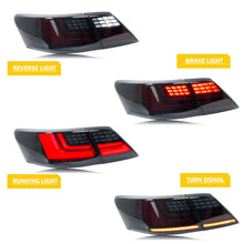Load image into Gallery viewer, inginuity time LED Tail Lights for Toyota Camry 2006-2011 Start-up Animation Sequential Turn Signal Rear Lamps Assembly
