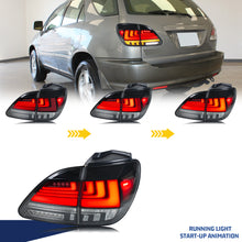 Load image into Gallery viewer, inginuity time LED Tail Lights for Lexus RX300 1997-2002 Start-up Animation Sequential Turn Signal Rear Lamps Assembly