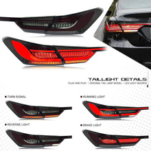 Load image into Gallery viewer, inginuity time LED BMW Tail Lights & Trunk Lamp for Toyota 8th GEN Camry 2018-2023 SE LE TRD Start-up Animation Sequential Indicator Rear Lamps