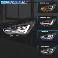 Load image into Gallery viewer, inginuity time LED Headlights for Ford Focus 2019-2021 ST-Line Sequential Turn Signal Projector Front Lamps Assembly