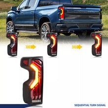 Cargar imagen en el visor de la galería, inginuity time LED Tail Lights for Chevrolet Chevy Silverado 1500 2500 3500 2019-2023 Start-up Animation Sequential Turn Signal Rear Lamps Assembly
