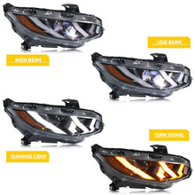 Load image into Gallery viewer, inginuity time LED Lamborghini Headlights for Honda Civic 10th gen 2016-2021 FK8 Sedan Hatchback Coupe Type-R Si Start-up Animation Sequential Turn Signal Front Lamps Assembly