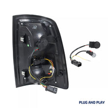 Load image into Gallery viewer, inginuity time LED Black Tail Lights for Dodge Ram 1500 2500 3500 2009-2018 2019-2023 Classic Start-up Animation Rear Lamps Assembly