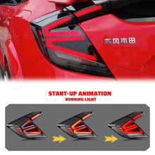 Load image into Gallery viewer, inginuity time LED Tail Lights for Honda Civic Hatchback Type-R 2016-2021 Start-up Animation Sequential Signal Rear Lamps