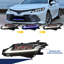 Load image into Gallery viewer, inginuity time LED Headlights for Toyota Camry 8Th Gen 2018-2023 Red Demon Eyes Sequential Start-up Animation Front Lamp
