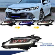 Load image into Gallery viewer, inginuity time LED Headlights for Toyota Camry 8Th Gen 2018-2023 Red Demon Eyes Sequential Start-up Animation Front Lamp