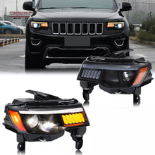 Load image into Gallery viewer, inginutiy time LED Headlights for Jeep Grand Cherokee WK2 4th Gen 2014-2021 Start-up Animation Sequential Signal Front Lamps Assembly