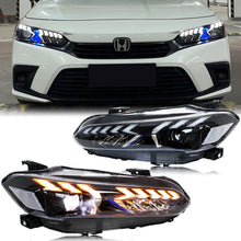 Load image into Gallery viewer, inginuity time LED Headlights for Honda Civic 11th Gen 2022 2023 2024 Start-up Animation Sequential Signal Front Lamps Assembly
