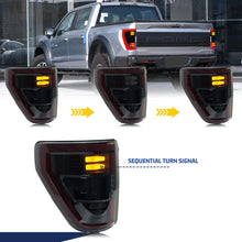 Load image into Gallery viewer, inginuity time LED Tail Lights for Ford F-150 XL STX P702 14th Gen 2021 2022 2023 Start-up Animation Sequential Turn Signal Rear Lamps Assembly