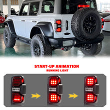 Load image into Gallery viewer, inginuity time LED Raptor Tail Lights for Ford Bronco 2021 2022 2023 2024 OEM+ Sequential Start-up Animation Rear Lamps