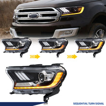 Load image into Gallery viewer, inginuity time LED Headlights for Ford Ranger 2016-2020 Sequential Turn Signal Start-up Animation Front Lamps Assembly