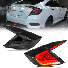 Load image into Gallery viewer, inginuity time LED Tail Lights for Honda Civic Sedan 2016-2021 10th Gen Start-up Animation Sequential Turn Signal Rear Lamps Assembly