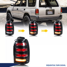 Load image into Gallery viewer, inginuity time LED Tail Lights for Toyota 4Runner 3rd Gen 1996-2002 Sequential Turn Signal Rear Lamps Assembly