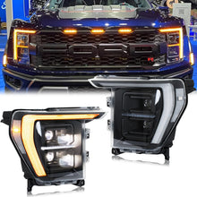 Load image into Gallery viewer, inginuity time Full LED Headlights for Ford F-150 F150 14th Gen P702 2021 2022 2023 500A 501A to 502A Start-up Animation Sequential Signal Front Lamps Assembly
