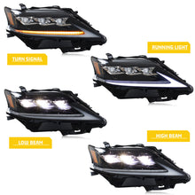 Load image into Gallery viewer, inginuity time LED Headlights for Lexus RX350 RX450h 2010-2015 F Sport Sequential Turn Signal Start-up Animation Front Lamps Assembly