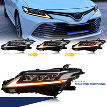 Load image into Gallery viewer, inginuity time LED Headlights for Toyota Camry 8Th Gen 2018-2023 Red Demon Eyes Sequential Start-up Animation Front Lamp