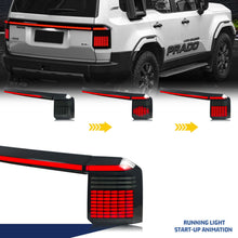 Load image into Gallery viewer, inginuity time LED RGB Tail Lights & Trunk Lid Lamp for Toyota Land Cruiser LC250 2024-2026 APP Control Color Change Start-up Animation Rear Lamps Assembly