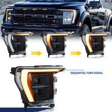 Load image into Gallery viewer, inginuity time Full LED Headlights for Ford F-150 F150 14th Gen P702 2021 2022 2023 500A 501A to 502A Start-up Animation Sequential Signal Front Lamps Assembly