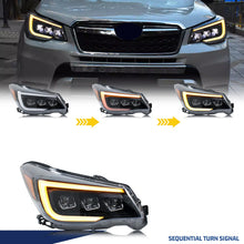 Load image into Gallery viewer, inginuity time LED Headlights for Subaru Forester 2014-2018 DRL Projector Start-up Animation Sequential Turn Signal Front Lamps Assembly