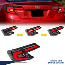 Load image into Gallery viewer, inginuity time LED Tail Lights for Toyota Camry 2012-2014 SE LE XLE Sequential Turn Signal Start-up Animation Black Rear Lamps Assembly