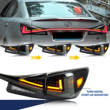 Load image into Gallery viewer, inginuity time LED Tail Lights & Middle Lamp for Lexus IS250 IS350 ISF 2006-2013 Smoked Start-up Animation Sequential Turn Signal Facelift Rear Lamps Assembly Accessary
