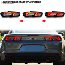 Load image into Gallery viewer, inginuity time LED Tail Lights for Chevrolet Chevy Camaro 2019-2024 LS LT RS SS ZL1 6th Gen Start-up Animation Sequential Indicator Rear Lamps Assembly