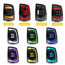 Load image into Gallery viewer, inginuity time LED RGB Tail Lights for Dodge Ram 1500 2500 3500 2009-2018 2019-2023 Classic Start-up Animation Rear Lamps Assembly
