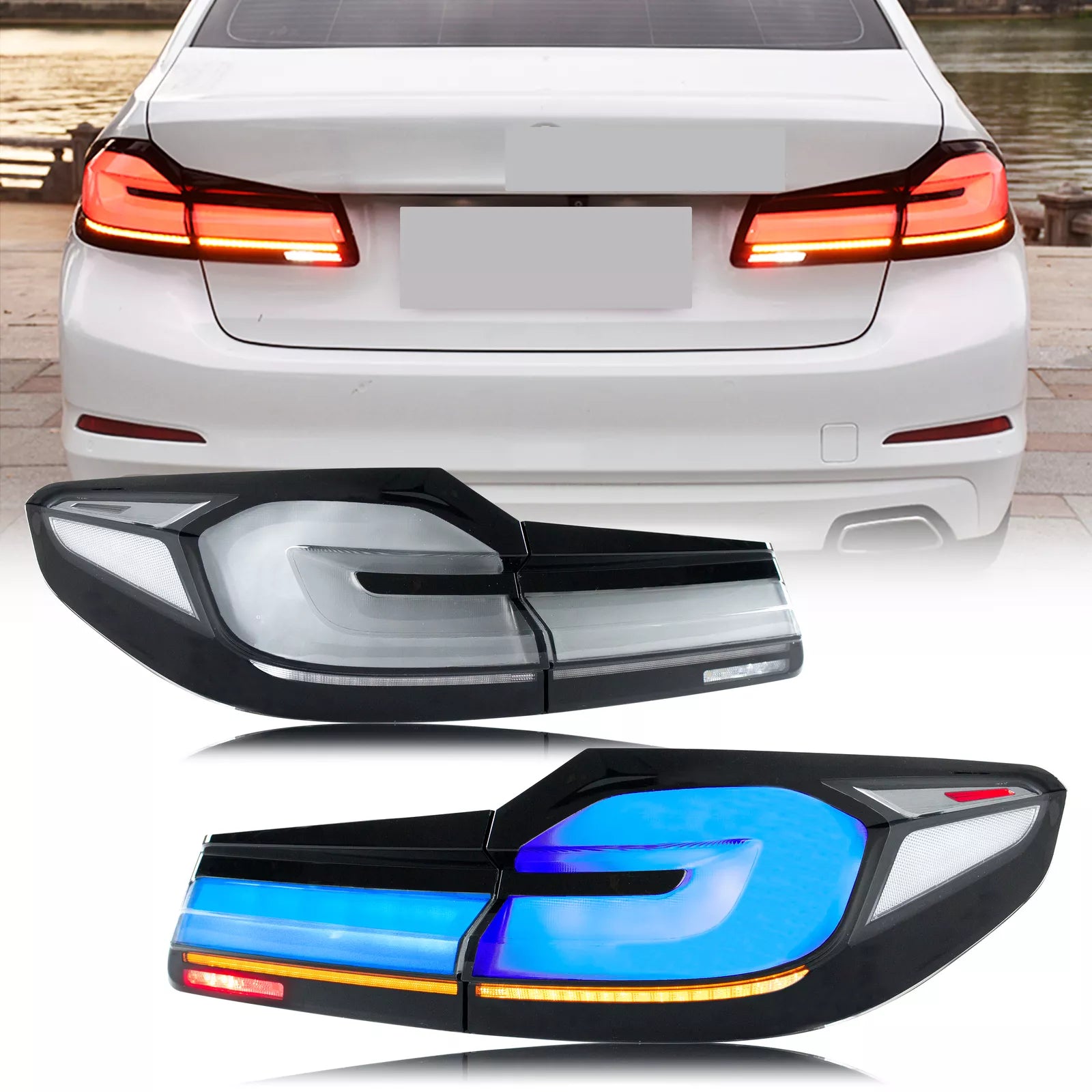 inginuity time LED Facelift Tail Lights for BMW 5-Series M5 G30
