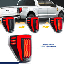 Load image into Gallery viewer, inginuity time LED Tail Lights for Ford F-150 F150 2021 2022 2023 14th Gen P702 XL STX Start-up Animation Sequential Turn Signal Rear Lamps Assembly
