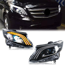 Load image into Gallery viewer, inginuity time LED Maybach Headlights for Mercedes Benz Metris Vito W447 2016-2023 Start-up Animation Sequential Turn Signal Projector Pair Front Lamps Assembly