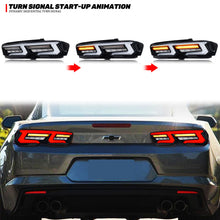 Load image into Gallery viewer, inginuity time LED Tail Lights for Chevrolet Chevy Camaro 2019-2024 LS LT RS SS ZL1 6th Gen Start-up Animation Sequential Indicator Rear Lamps Assembly