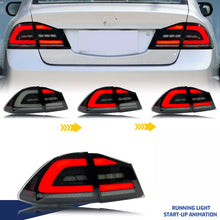 Cargar imagen en el visor de la galería, inginuity time LED Tail Lights for Honda Civic FD1 FD2 FD3 Type-R 8th Gen 2006-2011 Start-up Animation Sequential Turn Signal Rear Lamps Assembly