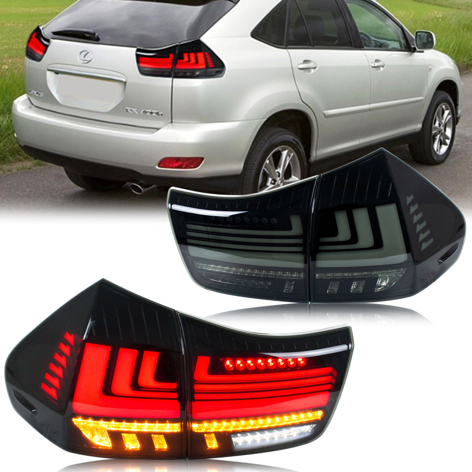 inginuity time LED Tail Lights for Lexus RX330 RX350 RX400h 20042009