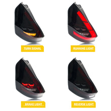 Load image into Gallery viewer, inginuity time LED Tail Lights for Ford Fiesta Hatchback SE ST 2011-2019 Sequential Start-up Animation Rear Lamps Assembly
