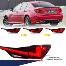 Load image into Gallery viewer, inginuity time LED Tail Lights with Trunk Light for Lexus GS350 GS200t GSF F-Sport 2013-2020 Rear Lamps Assembly