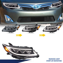 Load image into Gallery viewer, inginuity time LED Lexus Headlights for Toyota Camry 2012-2014 SE LE XLE Start-up Animation Sequential Turn Signal Front Lamps Assembly