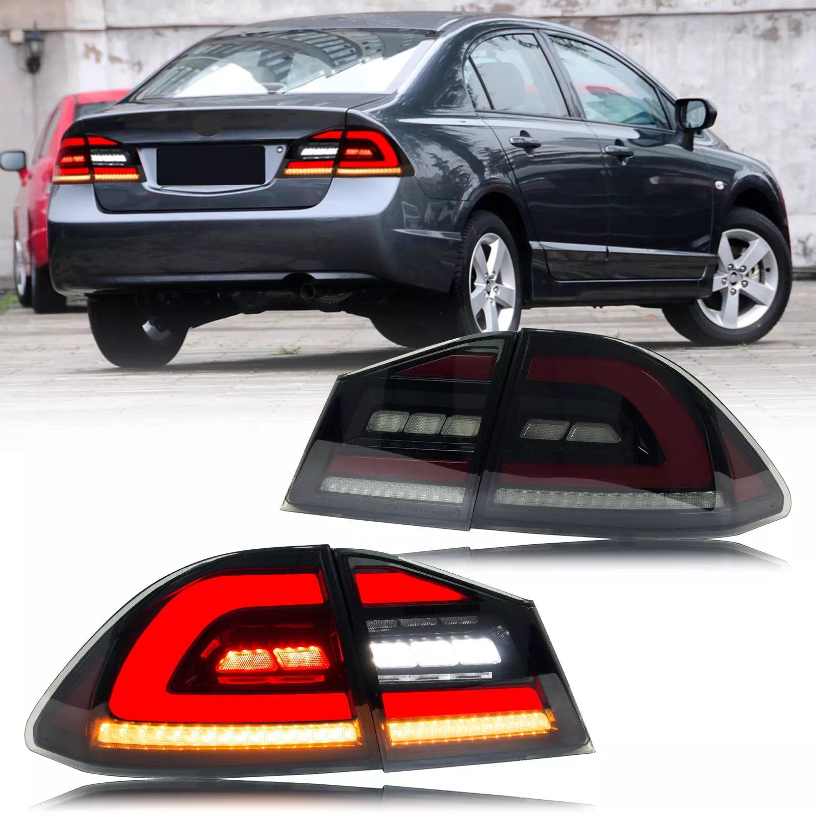 inginuity time LED Tail Lights for Honda Civic FD1 FD2 FD3 inginuity time LED Tail Lights for Honda Civic FD1 FD2 FD3