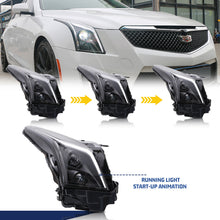 Load image into Gallery viewer, inginuity time LED Headlights for Cadillac ATS 2013-2019 Red Demon Eyes Start-up Animation Sequential Turn Signal Rear Lamps Assembly