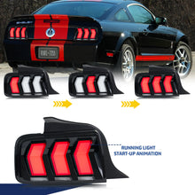 Load image into Gallery viewer, inginuity time LED S650 Tail Lights for Ford Mustang S-197 5th Gen 2005-2009 Start-up Animation Seqential Turn Signal Rear Lamps Assembly