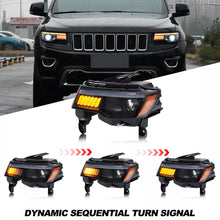 Load image into Gallery viewer, inginutiy time LED Headlights for Jeep Grand Cherokee WK2 4th Gen 2014-2021 Start-up Animation Sequential Signal Front Lamps Assembly