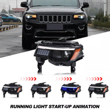 Load image into Gallery viewer, inginutiy time LED Headlights for Jeep Grand Cherokee WK2 4th Gen 2014-2021 Start-up Animation Sequential Signal Front Lamps Assembly